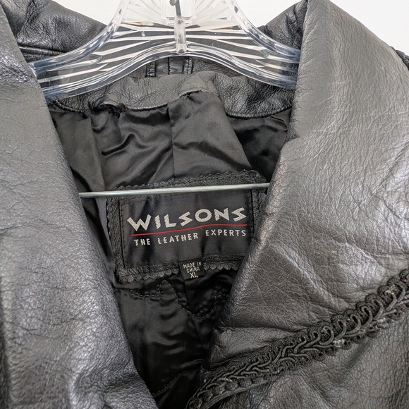 Harley Davidson Black Leather Fringe Cropped Jacket Size XL - Picture 4 of 10